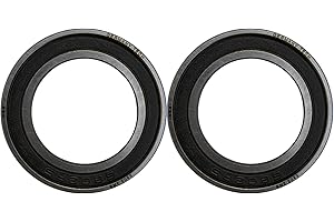 NEX SOLUTIONS GROUP NEX 6802 2rs 2uds Rodamiento de Bolas 15x24x5mm Doble Junta de Goma y Acero Cromado, 6802-2rs Rodamiento de Bolas Sellado