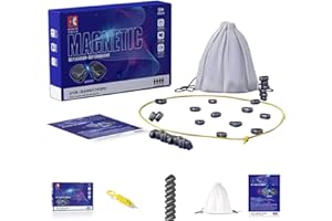 YOARMYT Magnetisches Schachspiel - Kampfschach Mit Magnetisch, Tisch Magnetspiel, Reisen Schach Magnetisch, Puzzle Checkers Spiel, Tragbares Schachbrett-Party Magnet Spiel Für Familientreffen (A)