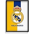 HALA MADRID Poster For Aesthetic Wall Decoration | Football Club Wall Poster (13 x 19 Inch Unframed) 300 GSM Mate Finish Board Paper With Peal & Stick Tape