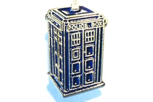MERCMAD Doctor Who Tardis Time Machine Police Call Box Metal Enamel Pin Badge