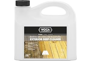 WOCA Denmark Exterior Wood Deep Cleaner 2,5 l, detergente intensivo per la rimozione di sporco e verde da terrazze, rivestimenti e mobili esterni