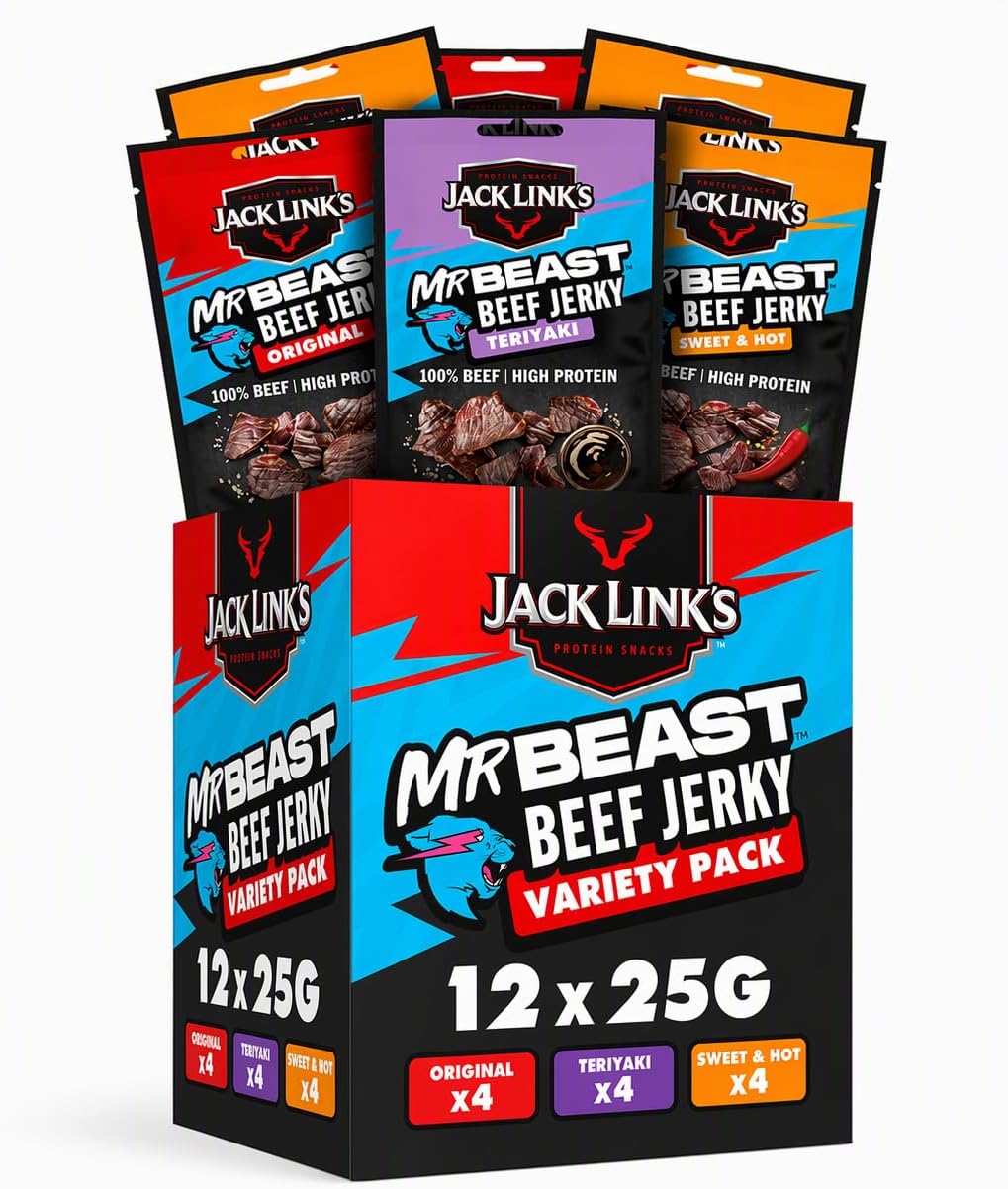 Avis d'Expert & Test Approfondi : Jack Link s Beef Jerky Mixdoos - MrBeast Edit (Sélection)