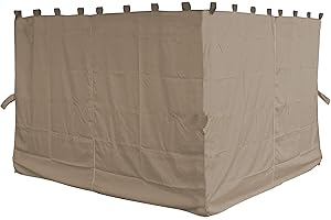 QUICK STAR 4 Seitenteile für Pavillon Paris 3x4m Seitenwand Sand