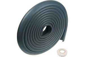 TUKA-I-AKUT TUKA 5M Protezioni Antispigolo, L-Forma Schiuma per la Sicurezza dei Vostri Bambini e Neonati, Extra Spesso Bordi Protezione, Striscia Paraspigolo Spigolo Anti Collisione, Nero, TKD7000-black