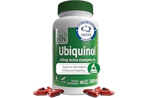 HEALTH THRU NUTRITION Ubiquinol 300 Milligram 60 Softgels EAF CoQ10 (Enhanced Absorption Formula Coenzyme Q10 as Kaneka Ubiquinol)