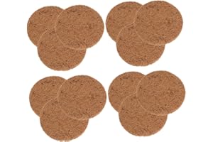 NUSITOU 12pcs Pigeon Nest with Brown Cushion Parrot Breeding Nest Breeding Bird Pad Bird Nesting Pads Breathable Pigeon Nest Pads Bird Nest Mat Pet Stuff Fleece Material Egg Coir Natural