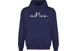 Shirtracer - Hoodie Herren Pullover Männer - Katzenbesitzer Geschenk - Herzschlag Katze