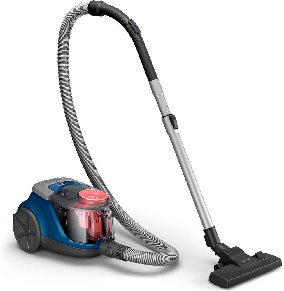 Philips 2000 Serisi Torbasız Elektrikli Süpürge - 750 W Yüksek Emiş Gücü, PowerCyclone 4,%99,9 Toz Toplama, HEPA Filtre, Evcil Hayvan Tüylerinde Etkili, Kompakt Tasarım (XB2123/09)
