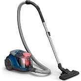مكنسة كهربائية بدون أكياس من سلسلة Philips 2000 - قوة شفط عالية 750 واط، PowerCyclone 4،99.9% تجميع الغبار، فلتر HEPA، منزلي
