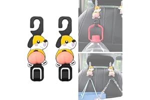 2 szt. Haczyki na zagłówek samochodowy, DKDDSSS Hook do zagłówka, Haczyki do przechowywania Wieszak Uniwersalny hak do torby na zakupy Torba