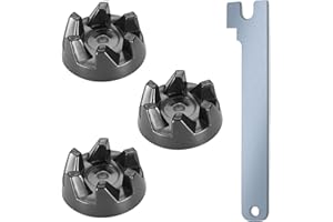 NIYATA 3 x Kupplung 9704230, Kupplung Mitnehmer, Blender Rubber Coupler Mit Schlüssel Kompatibel mit KitchenAid Modellen KSB52, KSB5, 5KSB52, 5KSB5