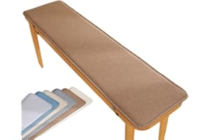 VEAI Bench Cushion 120cm/100cm/130cm/90cm/150cm x 40cm/50cm Outdoor Indoor 2/3 seater Non-Slip Seat Pad for Bay Windows, Garden Patio, Long Chairs, Swings & Porch Furniture(Coffee,30x180cm)