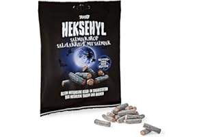 Regaliz De Salmiak Danés | Toms | Aullido de bruja 'Bruja de bruja' Salmiak regaliz | Peso total 300 gramos