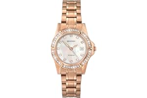 Sekonda Sienna Ladies 28mm Stone Set Bezel Dress Watch 50m Water Resistant with Date Window