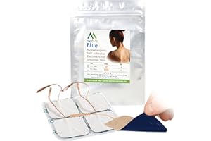 MEDFIT LOT DE 3 PAQUETS DE 12 COMPRESSES-ÉLECTROCHOCS AMORTISSANTES 5 cm x 5 cm BLEUES POUR PEAU SENSIBLE Med-Fit