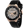 Maserati Stainless Steel Design Date Chronograph Analog Dial Color Skeleton Men Watch - R8871642003, Black Band