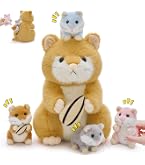 Lunaobrik Hamster en Peluche,Doux Cartoon Réaliste,Hamster en Peluche Adorable - pour Dortoir Chambre Canapé Étagère Coucher Anniversaire Noël Adolescents Lunaobrik Hamster en Peluche,Doux Cartoon Réaliste,Hamster en Peluche Adorable - pour Dortoir Chambre Canapé Étagère Coucher Anniversaire Noël Adolescents