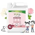 Koparo Natural Disinfectant Floor Cleaner Liquid | 5 Litres | Jasmine Fragrance | Tile & Marble Cleaner | Eco-friendly & Non-Toxic | Skin Safe, Baby Safe & Pet Friendly