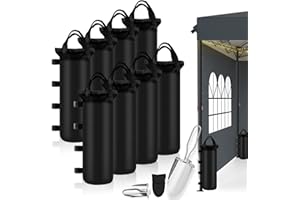 YUJUVI Gewichte für Pavillon 8 Stück Pavillon Sandsäcke Dick Gewichte mit Schaufel - 800D Oxford Stoff Beschwerung für Garten, Strand, Zelt