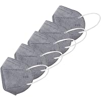 Luzuliyo® Anti Pollution, Reusable, Non-woven Protective Layer Face Mask (Grey, Pack of 5)