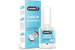 LOOKINK Olio Cuticole Unghie Professionale 12 ml, Fragranza Cocco, Idratante e Nutriente per Cuticole di Mani e Piedi
