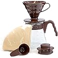 HARIO V60 VCSD-02CBR kaffekannor, brun, storlek 2