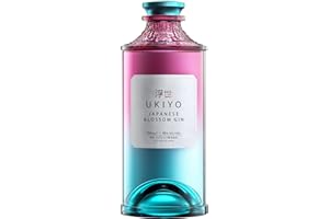UKIYO Blossom | Japanese | Craft | Gin | Floral | Cherry Blossom, Yuzu and Sakura | Distilled with 5 native Japanese botanicals | 40% ABV | 70 cl