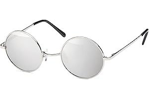 BALINCO Okulary przeciwsoneczne z okrgymi soczewkami i wsk metalow oprawk, zauszniki z zawiasem sprynowym