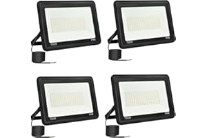 toobettp Foco LED Exterior,Proyector LED 150W, 15000LM Focos LED Exterior 6500K Blanco Frío Impermeable IP66 Proyectores LED Exteriores, para Garaje,Jardín,Patio,Parque, 4 Pcs