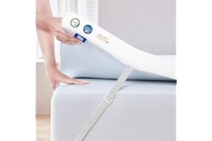 IDEA Materac wierzchni 140 x 200 cm, żelowy materac wierzchni H3/H4, z pianki z pamięcią kształtu i tkaniny z włókien bambusowych, wygodny materac 140 x 200 cm, do łóżka kontynentalnego i niewygodnej sofy