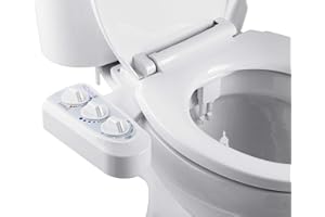 BisBro Deluxe Comfort Bidet - Ducha-bidé de WC con agua caliente para la higiene íntima