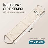 Kaplıca Hamam Kese Seti, Doğal İpek &amp; Bitkisel Dokuma V&uuml;cut ve Uzun Sırt Kesesi, Peeling Etkili &Ouml;l&uuml; Deri ve Batık Karşıtı Ban