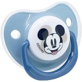 Set of 2 soothers tetina anatomic silicone 0 to 6 m with case Mickey Mouse Full of Smiles
