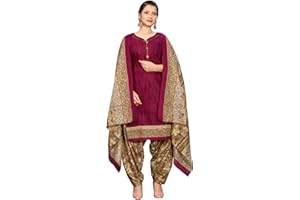 Rajnandini Patiala Salwar Anzug für Damen, Baumwolle, bedruckt