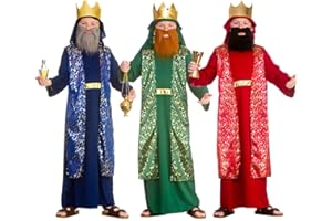 WICKED COSTUMES Kids Wise Man Christmas Nativity Fancy Dress Xmas Costume
