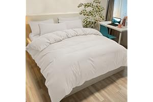 Poligino Funda Nórdica 240x220cm para Cama 150 | 100% Microfibra Hipoalergénica Suave y Transpirable | Certificado Oeko-Tex | con 2 Fundas de Almohada 50x80cm - Beige