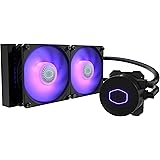 Cooler Master MasterLiquid ML240L V2 RGB CPU Liquid Cooler - Brighter Lighting Effects, 3rd Gen. Pump, Superior Radiator and 