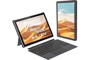 ‎AWOW AWOW AIBOOK 11 10,1 Zoll 2-in-1 WI-11 Tablet PC mit Deutsch-Tastatur – 12GB LPDDR5 RAM, 256GB PCIE3.0 SSD, Twin Lake N150, Touchscreen, Dual-Band WiFi, USB-C, HDMI, 8MP Kamera