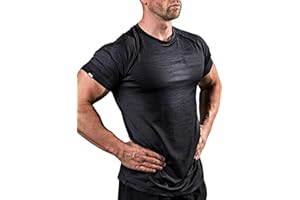 Satire Gym - T-Shirt Slim Fit Homme pour Fitness – T-Shirt de Sport à séchage Rapide – T-Shirt de Musculation Homme pour la Gym et Le Fitness – T-Shirt à Manches Courtes Homme