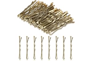 AOZUO Små hårklämmor, 50 stycken, mini bobby, vågiga hårklämmor, metallhårklämmor för kvinnor, flickor och barn