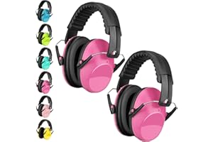 BraveKoi Children's Hearing Protection, Noise Protection, Foldable, Comfortable Earmuffs for Children, Capsule Hearing Protection, School, for Autism, Sleeping, Learning, ADHD, Fireworks, Concert
