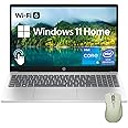 HP 15.6" HD Touchscreen Laptop, Intel Core i5-1235U, 32GB RAM, 2TB PCIe SSD, Webcam, HDMI, Numeric Keypad, Wi-Fi 6, Windows 11 Home, Silver, Bundle with Thunderobot ML101 Wireless Mouse