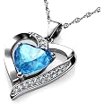 Orecchini a forma di cuore in argento sterling e zirconi cubici - Italia