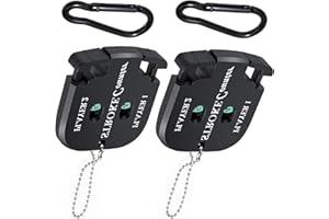 ‎MIRRWIN Mirrwin 2 Stück Golf Ergebnis Zähler, Golf Scorer Zähler mit 2 Karabiner Golf Ergebnis Indikator Handzähler zähler Spieler Schlagzähler mit Schlüsselkette für 2 Players Score Counters