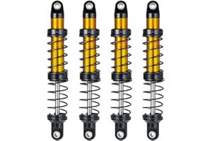 AXspeed Lot de 4 amortisseurs en aluminium RC pour Axial Scx10 90046 D90 Trx4 Wraith 1/10 Crawler Auto (90 mm)