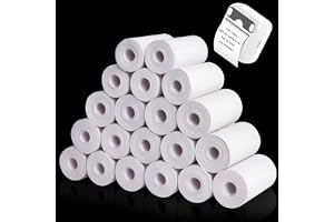 YSDMY 20 rullar termiskt papper för termisk skrivare 57 x 25 mm termiska rullar termiskt papper för ögonblicksutskrift för ba