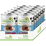 Natural Trainer Medium&Maxi Mangime umido per Cani Puppy&Junior con Pollo - 12 x 400gr - 4,8kg