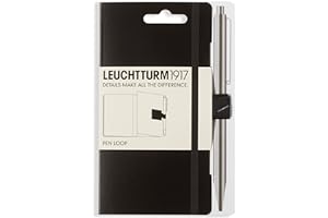 ‎LEUCHTTURM1917 LEUCHTTURM1917 304637 Pen Loop Stiftschlaufe, Selbstklebend, Schwarz