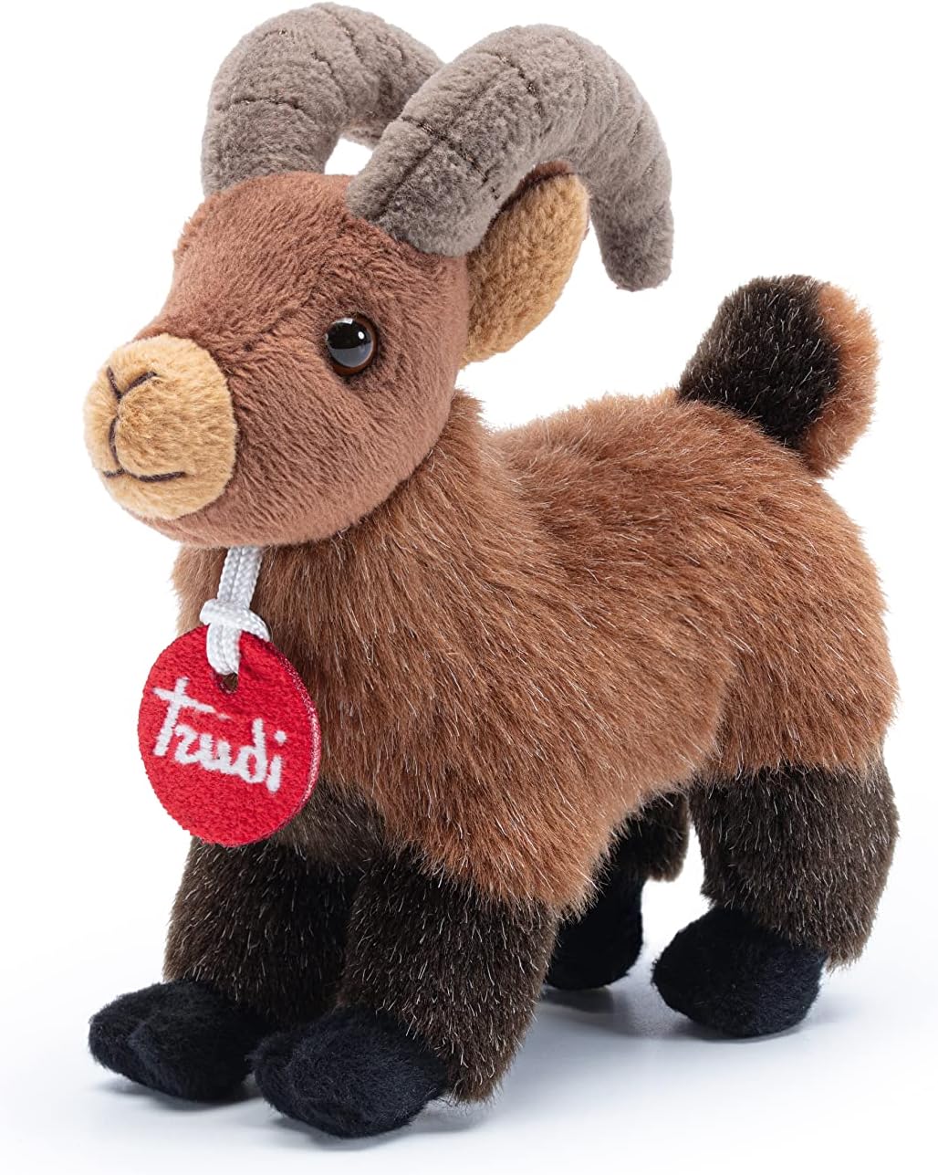 Trudi Trudino Cabra montès Deluxe Peluche Park Collection Peluche. Animales del Bosque | 9x16x15cm Medida XS | Colección Parque Stelvio | Modelo 55470