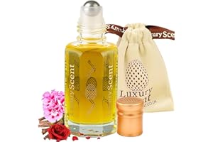 Perfume Oil Arabian Oudh Musk Roll On 6 ml – Warm Oriental Notes with Oud Rose Geranium & Musk – Long Lasting Alcohol Free Attar for Men and Women by Luxury Scent